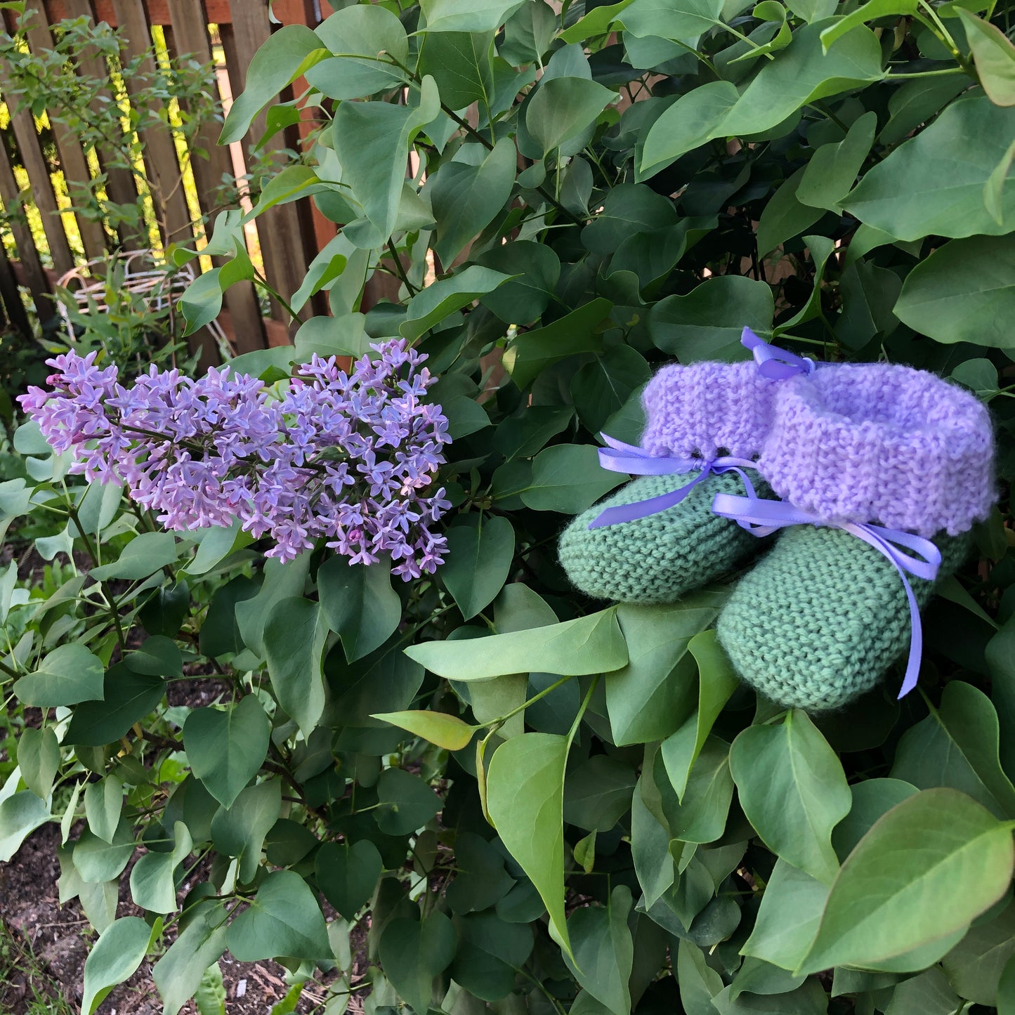 Booties, "Lilac" classic style