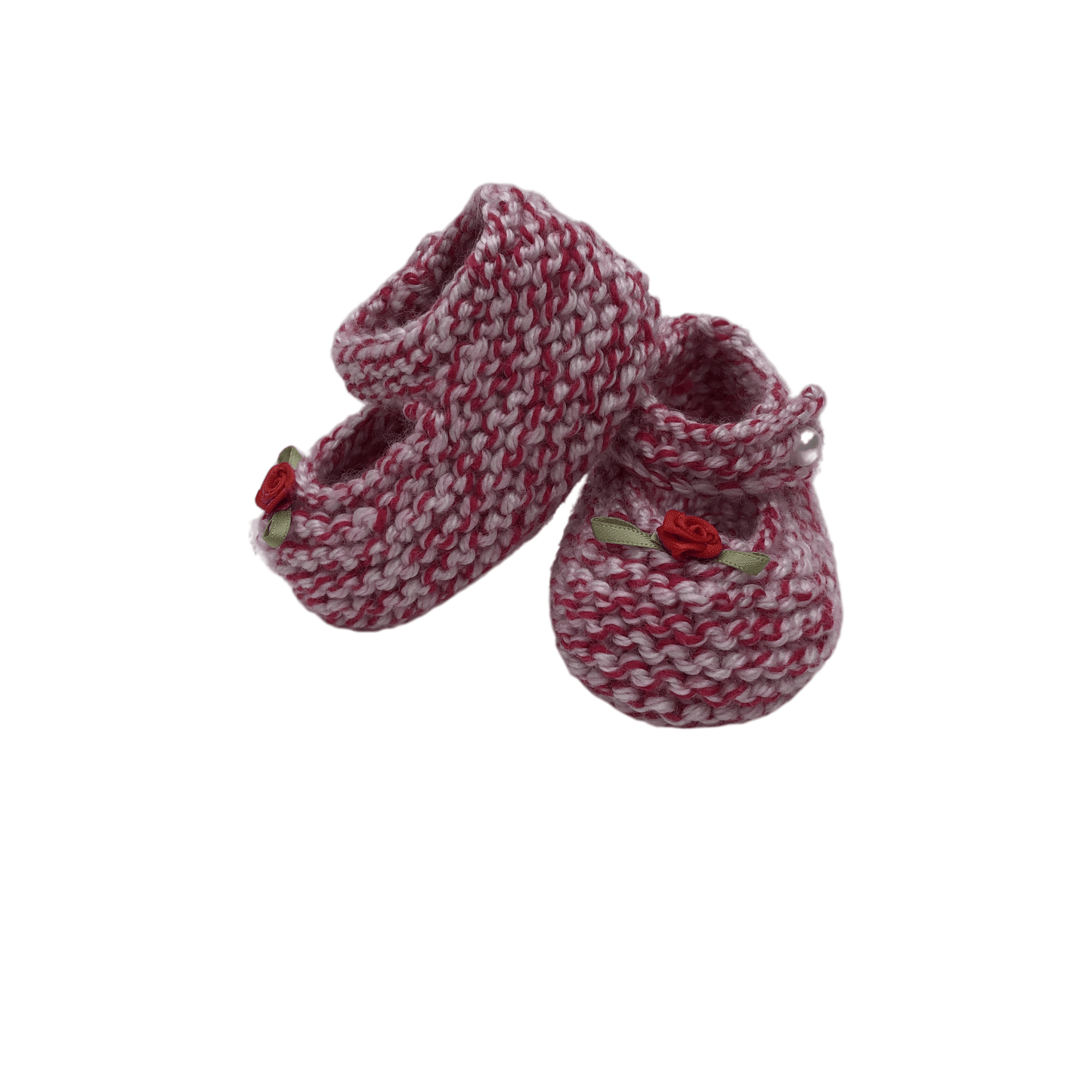 Booties, "Candy Cane" Mary Janes