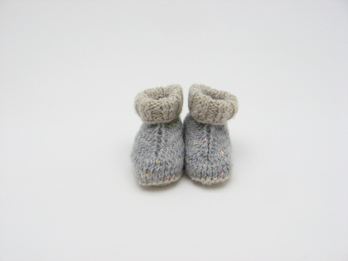 Booties, Tan and grey baby H'uggs