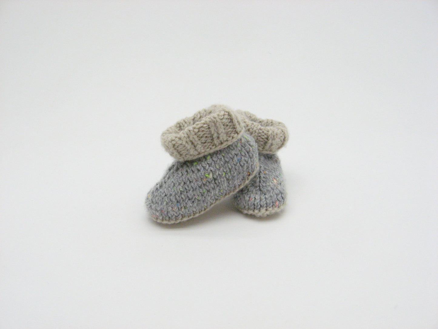 Booties, Tan and grey baby H'uggs