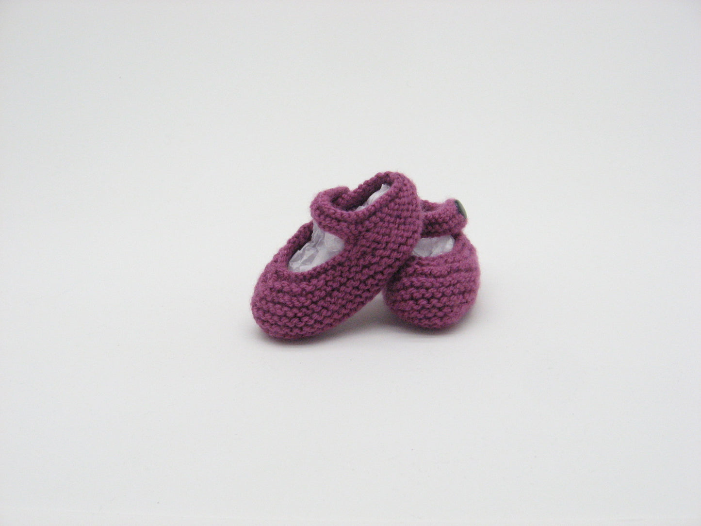 Booties, "Raspberry" Mary Janes