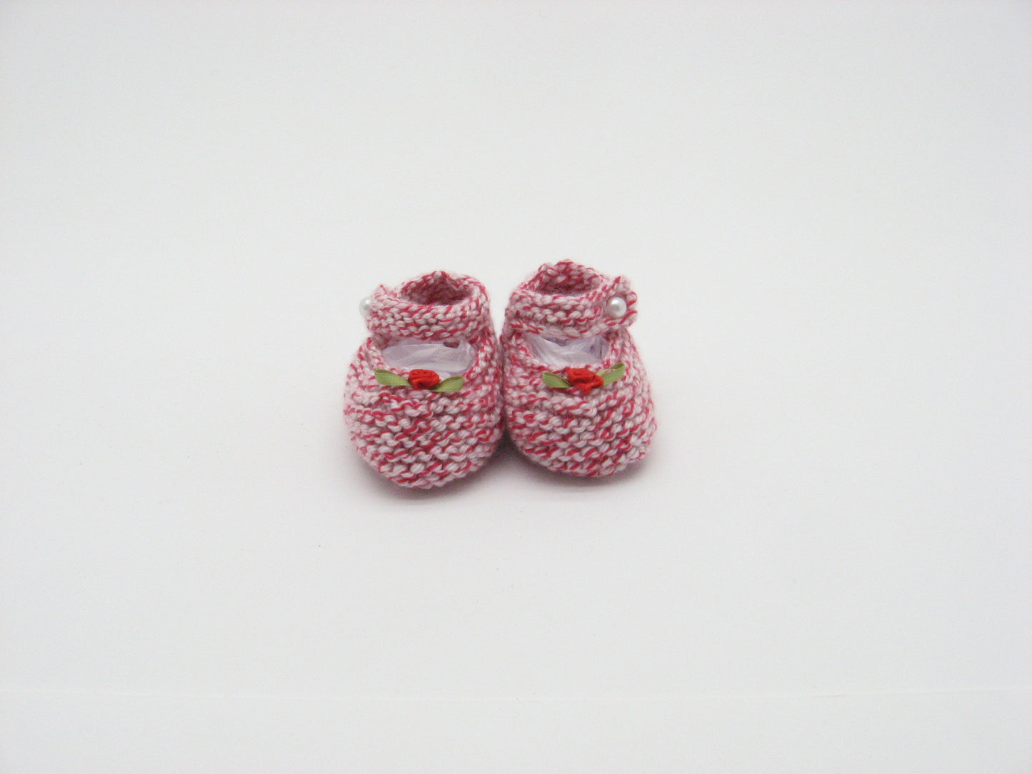 Booties, "Candy Cane" Mary Janes
