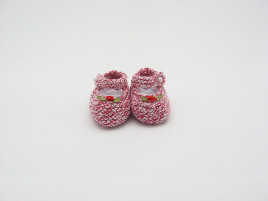 Booties, "Candy Cane" Mary Janes