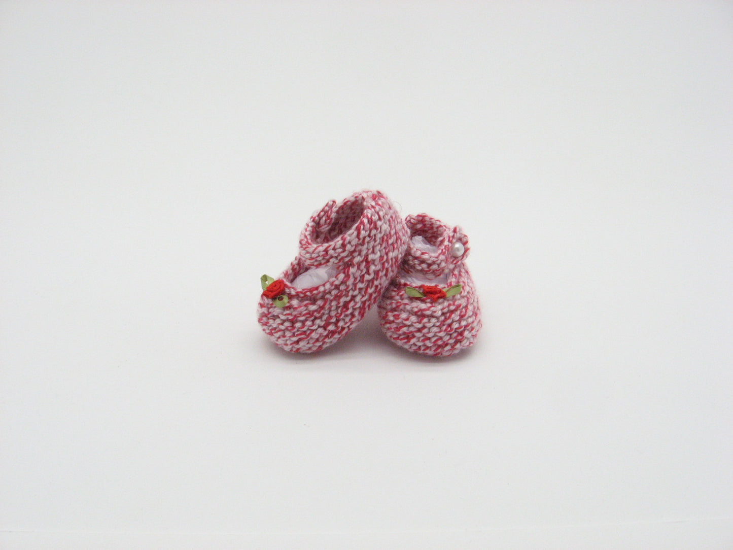 Booties, "Candy Cane" Mary Janes