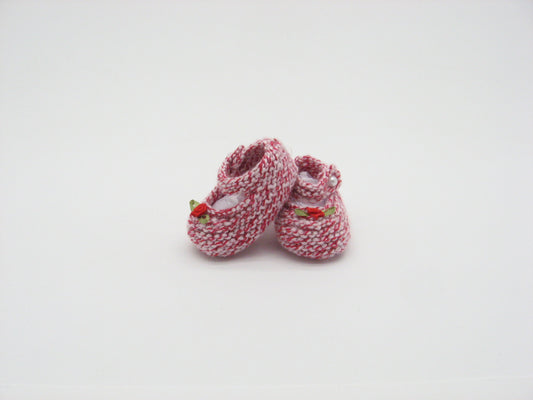Booties, "Candy Cane" Mary Janes