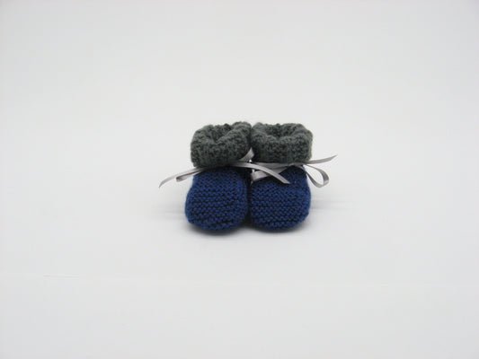 Booties, "Blue Jay" sock booties