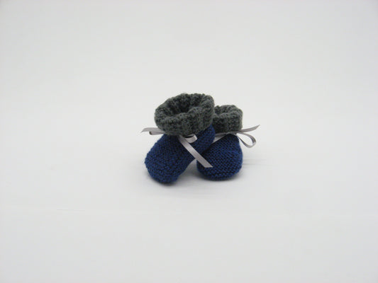 Booties, "Blue Jay" sock booties