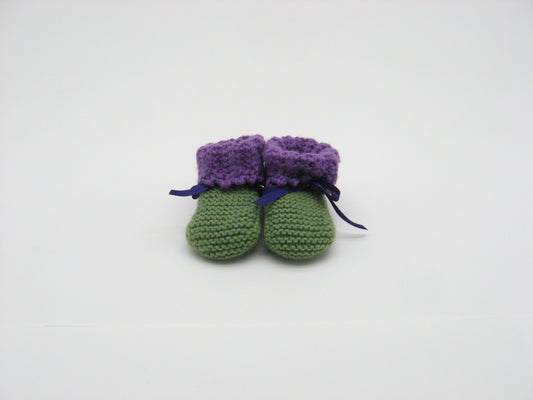Booties, "Lilac" sock booties