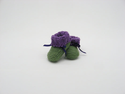 Booties, "Lilac" sock booties