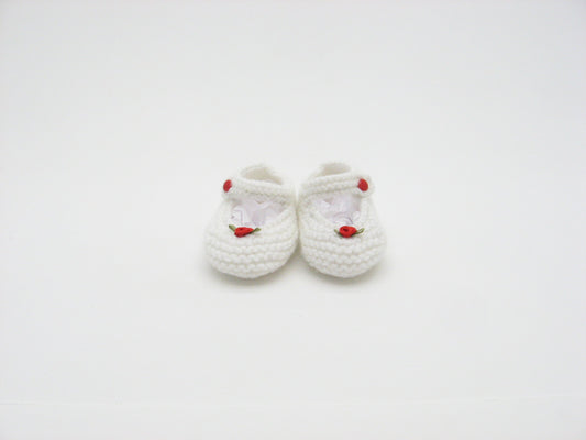 Booties, "Rosebud" Mary Janes