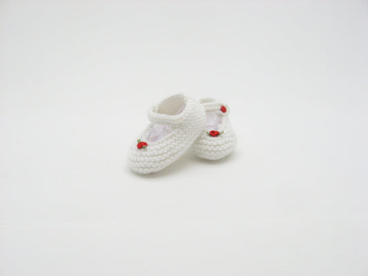 Booties, "Rosebud" Mary Janes